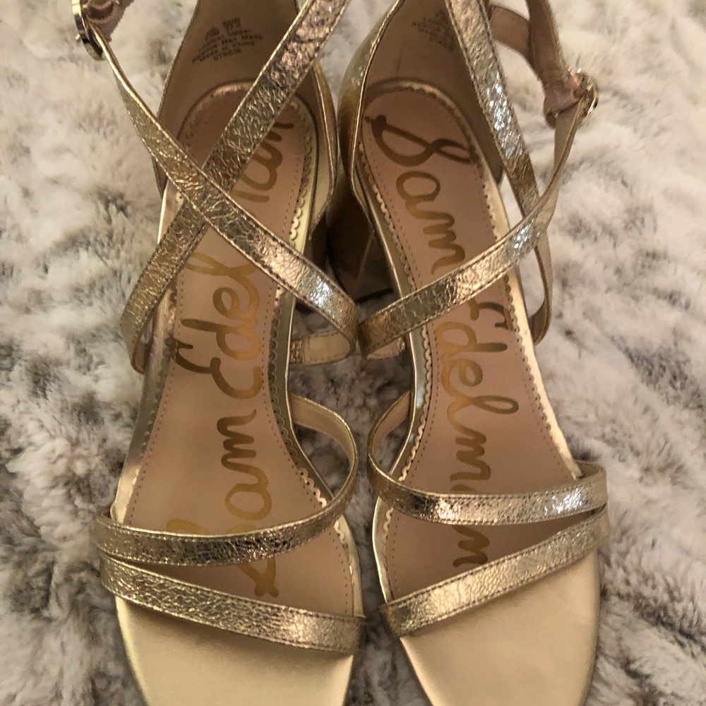 Sam Edelman Gold Sandals